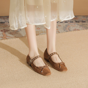 Zapatos de Novia de Alta Gama y Bailarinas para las Cuatro Estaciones, Zapatos de Cristal para Mujer con Diseño de Lentejuelas Doradas, Ligeros e Impermeables - Product Image 6