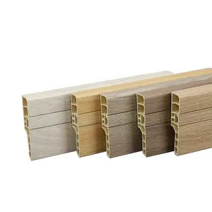코너 연결관을 가진 기본 널을 둘러싸는 현대 <span class=keywords><strong>PVC</strong></span> 방수 둘러싸는 널 <span class=keywords><strong>PVC</strong></span> 벽 기초 플라스틱 손질 조형 - Product Image 1