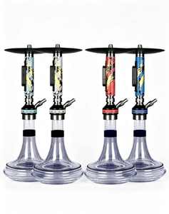 Set de Hookah Portátil, Base de Vidrio Ligera, Vástago de Metal, Hookah Eléctrica para Uso en Bares y Salones - Product Image 1