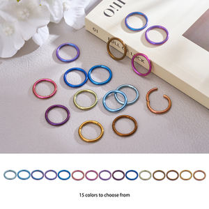 G23 Titan Vách Ngăn Vòng Clicker Mũi Vòng 14G 16G 18G 20G Anodized Bông Tai Sụn Helix Daith Tai Xuyên Đồ Trang Sức - Product Image 4