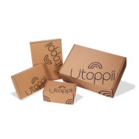 Emballage pliable réutilisable pour soins de la peau du visage avec logo personnalisé Boîtes postales en papier ondulé recyclables et écologiques avec poignée