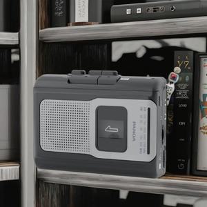 Reproductor de Casetes Portátil Walkman, Radio AM FM, Reproductor de Casetes Compacto Vintage con Altavoz Grande y Conector para Auriculares - Product Image 1