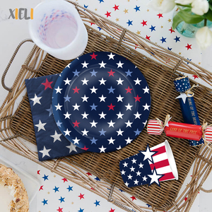 Xieli Vietnam Suministros Para Fiestas Del <span class=keywords><strong>4</strong></span> De <span class=keywords><strong>Julio</strong></span>, Plato De Papel, Servilleta, Vaso De Papel Vajilla Desechable Para Fiestas - Product Image 2