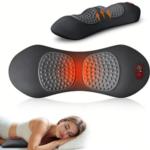Cojín Masajeador <span class=keywords><strong>Lumbar</strong></span> Recargable, Almohada de Soporte para Alivio del Dolor, Dispositivo de Tracción, Soporte <span class=keywords><strong>Lumbar</strong></span> - Product Image 1