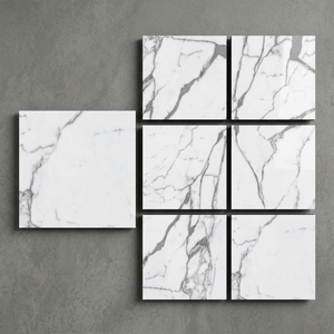 Cosmic Silver Nano Polished Glazed Porcelain Floor Tiles Luxury Grey Marble Effect 80x80cm Finish - Product Image 6