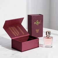 Boîte cadeau en carton rigide écologique avec couvercle magnétique, estampage givré, taille de logo personnalisée, pour emballages de soins de la peau, cosmétiques, parfums