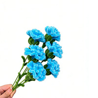 Fleur artificielle décorative en forme de tige torsadée, fait main, motif œillet, pour la Fête des Mères et la Fête des Enseignants