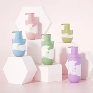 Özel baskı renkli köpük pompası kozmetik şişe Macaron 100ml plastik havasız pompa losyon şişesi