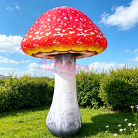 Décoration de champignon gonflable, champignon gonflable géant rose pour la décoration de fêtes, d'événements et de festivals