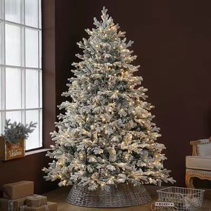 Árbol de Navidad Artificial de Alta Calidad de 180 cm, Color Blanco Nieve, con Luces LED para Fiestas Navideñas, Directo del Fabricante - Product Image 2