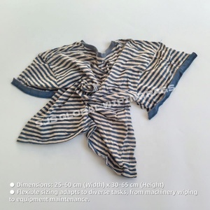 Trapos de algodón de colores mixtos para uso industrial marino, paños de limpieza de camisetas de colores, trapos de punto para limpieza - Product Image 3