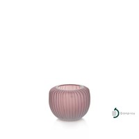 Pot à bougie en verre côtelé Danprey, pièce unique, style moderne, résistant à la chaleur, écologique, fait main, pour la décoration de la maison et du salon