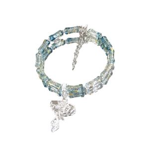 Trendy Style Chinese Pastoral Hanfu <b>Beaded</b> <b>Bracelets</b> for Women Hollow Fan Charm <b>Bracelet</b> Natural Crystal Gemstone Beads <b>Bracelet</b> - Product Image 6