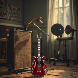 Guitarra Eléctrica <span class=keywords><strong>Jazz</strong></span> de 6 Cuerdas, Cuerpo Hueco, Modelo 335 Personalizada, Envío Rápido, Calidad Superior - Product Image 2
