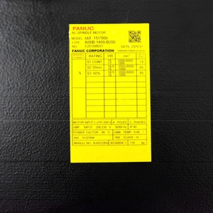 Fanuc A06B-1409-B200 AC ชิ้นส่วนระบบอัตโนมัติเครื่องจักรอุตสาหกรรมมอเตอร์สปินเดิลใหม่ - Product Image 2