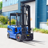 Elektrikli Forklift 1 Ton 1.5 Ton 3 Ton Depo Taşıma Asansörü Akülü Forklift 4 Tekerlekli Montacargas Satılık
