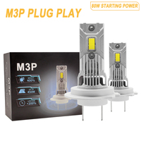 Ampoules de phares LED FSYLX M3P 80W H1 H3 H4 H7 H11 12000LM 6000K CSP 3570 CHIP 12V pour Toyota Vios pour BMW E46