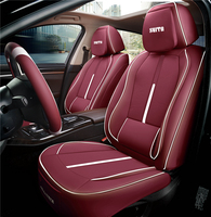 Housses de siège de voiture SUV personnalisées YLC, ensemble complet de 5 pièces, housses de coussin en cuir de luxe pour usage universel