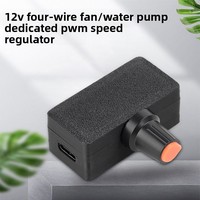 Contrôleur de vitesse de ventilateur PWM haute puissance à 4 broches avec alimentation à charge rapide PD/QC pour radiateur de refroidissement par eau DIY