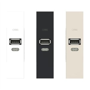OB140623 - Orbis - Minicarg USB A+C LN Alimentatore USB A+C da incasso, 5 V CC 3 A, alimentazione 230 V - Product Image 2