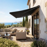 Auvent électrique motorisé rétractable pour extérieur, télécommande, résistant aux intempéries, pour patio, terrasse, jardin, protection contre le soleil et la pluie
