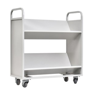 Carrito de biblioteca de doble cara de fábrica al por mayor, carrito de Biblioteca usado, carrito de libros de doble cara, carrito de biblioteca de doble cara - Product Image 5
