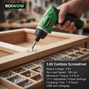 Mini <span class=keywords><strong>tournevis</strong></span> électrique sans fil 3,6 V avec jeu d'embouts, batterie lithium-ion rechargeable, kit d'outils électriques portables, petit <span class=keywords><strong>tournevis</strong></span> multifonction - Product Image 6