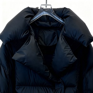 <span class=keywords><strong>Manteau</strong></span> long d'hiver pour femme Boying, nouveau modèle, minimaliste, élégant, épais, ample, au-dessus du genou, tendance, chaud, en PU teint, à simple boutonnage - Product Image 5