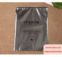 Sacs de courses en plastique écologiques refermables avec fermeture éclair, impression offset, emballage pour vêtements, 500 pièces