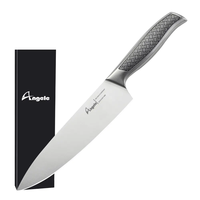 Couteau de chef allemand de haute qualité en acier inoxydable 1.4116 de 8 pouces avec manche creux