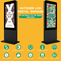 Afficheur publicitaire numérique LCD IP65 de 43, 55 et 65 pouces, écran tactile extérieur, kiosque Android, station de métro