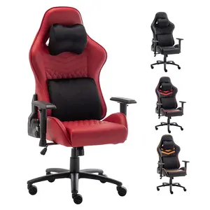 Individuelles Logo modischer Stil Bürostuhl Red Silla Gamer komfortable Computerstühle hochwertiger Kunstleder-Gaming-Stuhl