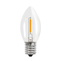 Base claire des ampoules LED C7 C9 de haute qualité E14 pour guirlandes lumineuses étanches en plein air