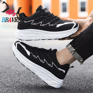Nuevos Zapatos Deportivos Casuales de Moda para Hombre con Cordones, Suela Gruesa, Uso Diario, Forro de Malla Transpirable, Antideslizantes, para Verano y Primavera - Product Image 4
