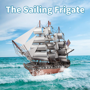 Piececool hot-bán thuyền <span class=keywords><strong>frigate</strong></span> <span class=keywords><strong>3D</strong></span> Câu Đố tương tác đồ chơi cho trẻ em người lớn Câu Đố những người yêu thích - Product Image 2