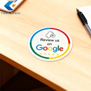 Mini-étiquettes NFC RFID en PVC+Époxy avec Code QR, Logo Personnalisé, Autocollants de Table Étanche pour Cartes de Membre, Paiement Hôtelier et Avis Google - Product Image 1