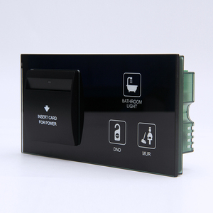 GTD nhà máy sản xuất 4 mét thông minh Tempered Glass 2 kết nối Led cảm ứng thiết bị chuyển mạch với chuyển đổi thẻ và DND/mur/ánh sáng điều khiển cảm ứng - Product Image 2