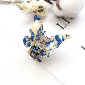 Pinzas para el <span class=keywords><strong>pelo</strong></span> <span class=keywords><strong>de</strong></span> estilo <span class=keywords><strong>coreano</strong></span> para niña, accesorios para el cabello con diseño simple, <span class=keywords><strong>corte</strong></span> acrílico, mini mariposa - Product Image 3