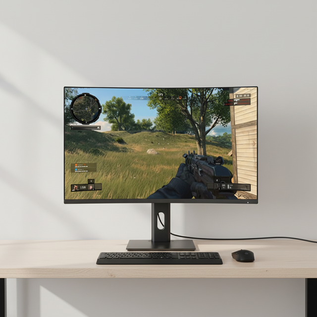 OEM 27" IPS 1K 2K 4K 240Hz Curved Gaming Display Wide Screen Computer Monitor Desktop Pc LCD Monitors LED HDR RGB Display ROHS