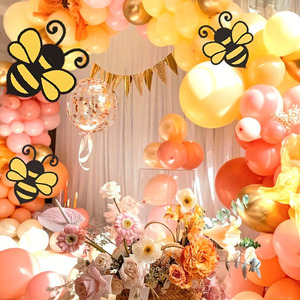 Décoration murale 3D en forme de squelette d'abeille géante avec support, accessoire photo, thème printemps, pour fête d'anniversaire d'enfant - Product Image 5