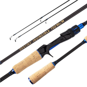 SNEDA Tongkat Pancing Baitcasting, Tongkat Memancing Baitcasting Berputar Karbon Daya M/ML Baru 1.8M 2.1M 2.4M 2.7M - Product Image 1