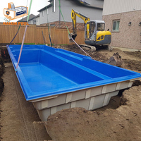 Spa jacuzzi modulaire en fibre de verre, grande taille, sur mesure, classique, pour cour de ferme, manoir, salle à manger, piscine modulaire.