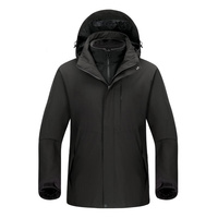 Veste à capuche pour homme en polyester, design personnalisé, imperméable, coupe-vent, respirante, pour la randonnée hivernale et les sports, doublure en microfleece