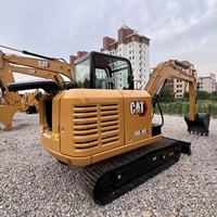 Mini-excavatrice CAT 305.5E2 d'occasion de haute qualité, hydraulique d'origine, 5,5 tonnes, faible nombre d'heures de travail, excavatrice d'occasion