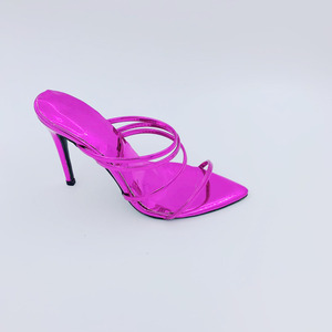 Jf004 metálico correa de color talones señaló toe <span class=keywords><strong>stiletto</strong></span> zapatos de tacón - Product Image 4