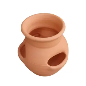 Custom Craven Pottery Red Clay 3 Plantador de Bolso Terracota Morango Jar Plantador Morango Flower Pot Garden