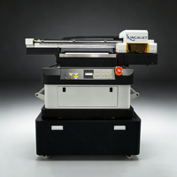XINCAIJET 6090 Dual I3200 Dtf Printhead A1 Otomatis UV Ink Flatbed DTF DTG Printer Multiwarna Kondisi Baru 1-Tahun