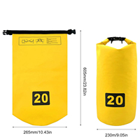 Ensemble d'ancrage gonflable pour sac de sable avec mousqueton et ligne – Solution d'amarrage portable pour petits bateaux