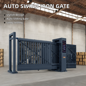 Puerta Corredera Automática Inteligente Eléctrica de Aluminio Rectangular para Aplicaciones Industriales, Escolares, Residenciales y de Villas - Product Image 3