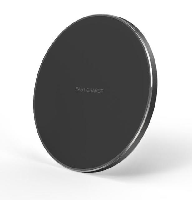 Wireless Charger Smart Phone 15W Portable Aluminum Alloy Desktop LED Light Wireless Fast Charging Station